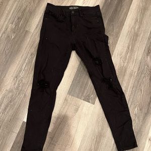 Black ripped jeans